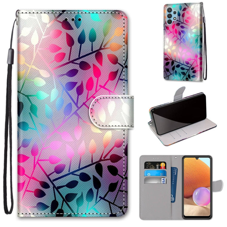 Coloured Drawing Cross Texture Horizontal Flip PU Leather Case with Holder & Card Slots & Wallet & Lanyard, For Xiaomi Redmi Note 10 Pro Max / Note 10 Pro, For Samsung Galaxy A32 4G / A32 Lite
