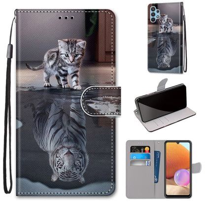 Coloured Drawing Cross Texture Horizontal Flip PU Leather Case with Holder & Card Slots & Wallet & Lanyard, For Xiaomi Redmi Note 10 Pro Max / Note 10 Pro, For Samsung Galaxy A32 4G / A32 Lite