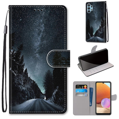 Coloured Drawing Cross Texture Horizontal Flip PU Leather Case with Holder & Card Slots & Wallet & Lanyard, For Xiaomi Redmi Note 10 Pro Max / Note 10 Pro, For Samsung Galaxy A32 4G / A32 Lite