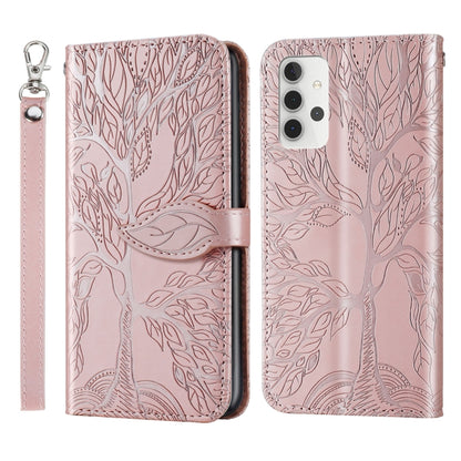 Life of Tree Embossing Pattern Horizontal Flip Leather Case with Holder & Card Slot & Wallet & Photo Frame & Lanyard, For Samsung Galaxy A02, For Samsung Galaxy A32 5G, For Samsung Galaxy M62, For Xiaomi Mi 11, For Xiaomi Poco M3