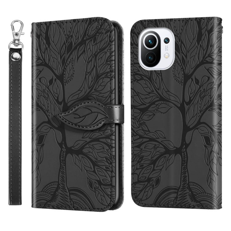 Life of Tree Embossing Pattern Horizontal Flip Leather Case with Holder & Card Slot & Wallet & Photo Frame & Lanyard, For Samsung Galaxy A02, For Samsung Galaxy A32 5G, For Samsung Galaxy M62, For Xiaomi Mi 11, For Xiaomi Poco M3