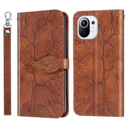 Life of Tree Embossing Pattern Horizontal Flip Leather Case with Holder & Card Slot & Wallet & Photo Frame & Lanyard, For Samsung Galaxy A02, For Samsung Galaxy A32 5G, For Samsung Galaxy M62, For Xiaomi Mi 11, For Xiaomi Poco M3