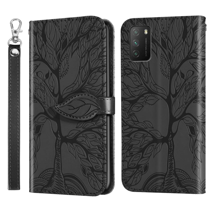 Life of Tree Embossing Pattern Horizontal Flip Leather Case with Holder & Card Slot & Wallet & Photo Frame & Lanyard, For Samsung Galaxy A02, For Samsung Galaxy A32 5G, For Samsung Galaxy M62, For Xiaomi Mi 11, For Xiaomi Poco M3