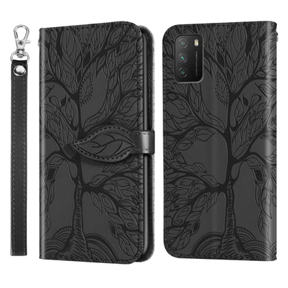 Life of Tree Embossing Pattern Horizontal Flip Leather Case with Holder & Card Slot & Wallet & Photo Frame & Lanyard, For Samsung Galaxy A02, For Samsung Galaxy A32 5G, For Samsung Galaxy M62, For Xiaomi Mi 11, For Xiaomi Poco M3