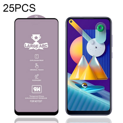 25 PCS 9H HD Large Arc High Alumina Full Screen Tempered Glass Film, For Samsung Galaxy S10 Lite (25 PCS), For Samsung Galaxy M11 (25 PCS), For Samsung Galaxy M21 / M21 2021 (25 PCS), For Samsung Galaxy M31 (25 PCS), For Samsung Galaxy M31s (25 PCS)   ...