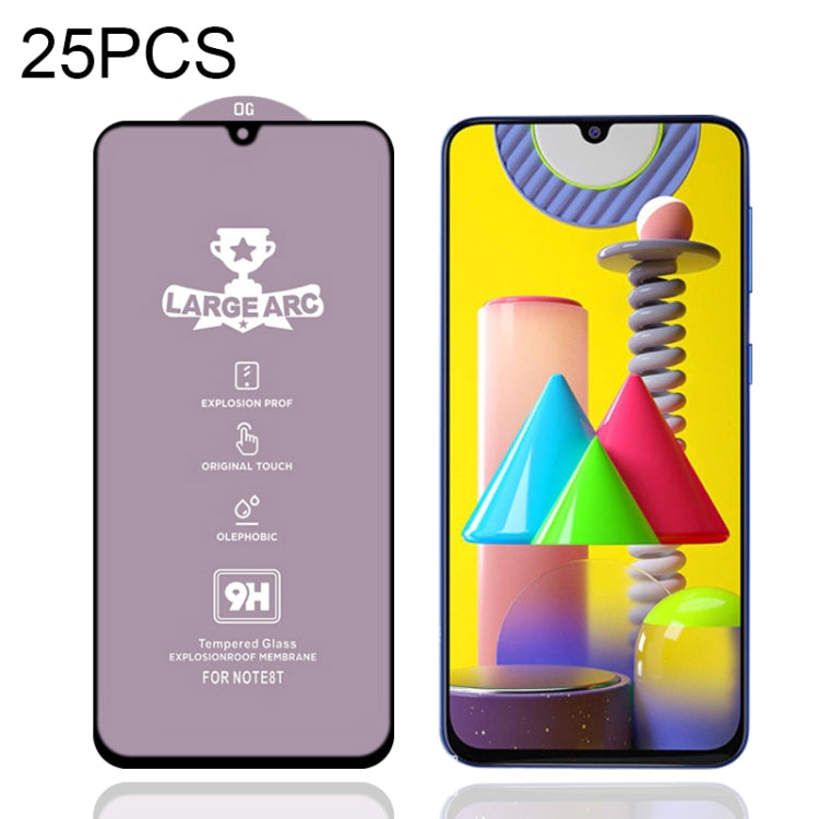 25 PCS 9H HD Large Arc High Alumina Full Screen Tempered Glass Film, For Samsung Galaxy S10 Lite (25 PCS), For Samsung Galaxy M11 (25 PCS), For Samsung Galaxy M21 / M21 2021 (25 PCS), For Samsung Galaxy M31 (25 PCS), For Samsung Galaxy M31s (25 PCS)   ...