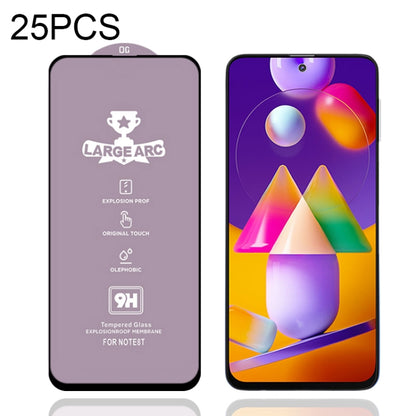 25 PCS 9H HD Large Arc High Alumina Full Screen Tempered Glass Film, For Samsung Galaxy S10 Lite (25 PCS), For Samsung Galaxy M11 (25 PCS), For Samsung Galaxy M21 / M21 2021 (25 PCS), For Samsung Galaxy M31 (25 PCS), For Samsung Galaxy M31s (25 PCS)   ...