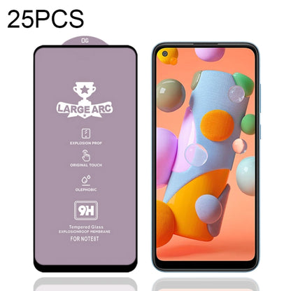 25 PCS 9H HD Large Arc High Alumina Full Screen Tempered Glass Film, For Samsung Galaxy S10 Lite (25 PCS), For Samsung Galaxy M11 (25 PCS), For Samsung Galaxy M21 / M21 2021 (25 PCS), For Samsung Galaxy M31 (25 PCS), For Samsung Galaxy M31s (25 PCS)   ...