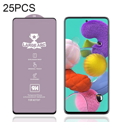 25 PCS 9H HD Large Arc High Alumina Full Screen Tempered Glass Film, For Samsung Galaxy S10 Lite (25 PCS), For Samsung Galaxy M11 (25 PCS), For Samsung Galaxy M21 / M21 2021 (25 PCS), For Samsung Galaxy M31 (25 PCS), For Samsung Galaxy M31s (25 PCS)   ...