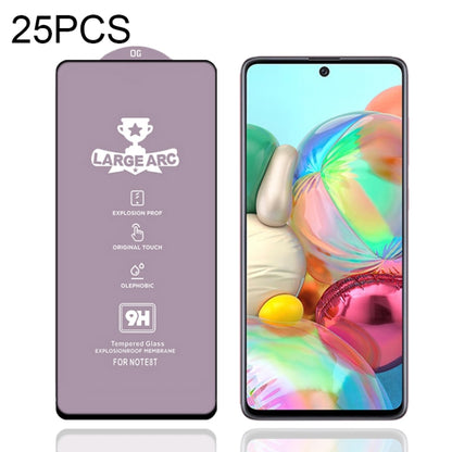 25 PCS 9H HD Large Arc High Alumina Full Screen Tempered Glass Film, For Samsung Galaxy S10 Lite (25 PCS), For Samsung Galaxy M11 (25 PCS), For Samsung Galaxy M21 / M21 2021 (25 PCS), For Samsung Galaxy M31 (25 PCS), For Samsung Galaxy M31s (25 PCS)   ...