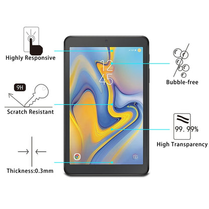 25 PCS 9H 2.5D Explosion-proof Tempered Glass Film, For Samsung Galaxy Tab A 8.0 SM-T387 (25 PCS)