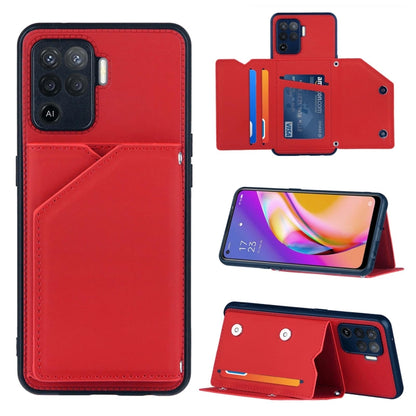 Skin Feel PU + TPU + PC Back Cover Shockproof Case with Card Slots & Holder & Photo Frame, For OPPO A93 5G, For OPPO A94, For Samsung Galaxy A02s (US Version), For Samsung Galaxy A02s (EU Version), For Samsung Galaxy A32 5G, For Xiaomi Mi 10T Lite 5G  ...