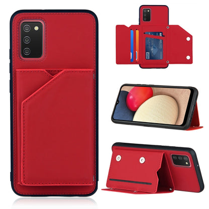 Skin Feel PU + TPU + PC Back Cover Shockproof Case with Card Slots & Holder & Photo Frame, For OPPO A93 5G, For OPPO A94, For Samsung Galaxy A02s (US Version), For Samsung Galaxy A02s (EU Version), For Samsung Galaxy A32 5G, For Xiaomi Mi 10T Lite 5G  ...