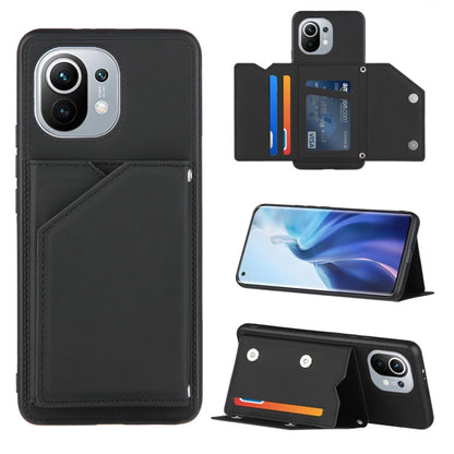 Skin Feel PU + TPU + PC Back Cover Shockproof Case with Card Slots & Holder & Photo Frame, For OPPO A93 5G, For OPPO A94, For Samsung Galaxy A02s (US Version), For Samsung Galaxy A02s (EU Version), For Samsung Galaxy A32 5G, For Xiaomi Mi 10T Lite 5G  ...