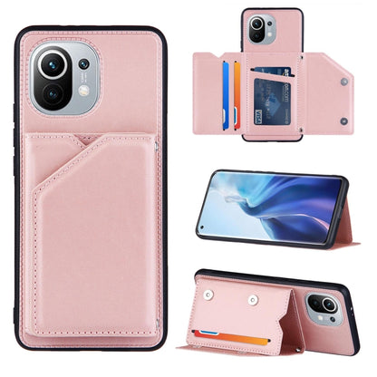 Skin Feel PU + TPU + PC Back Cover Shockproof Case with Card Slots & Holder & Photo Frame, For OPPO A93 5G, For OPPO A94, For Samsung Galaxy A02s (US Version), For Samsung Galaxy A02s (EU Version), For Samsung Galaxy A32 5G, For Xiaomi Mi 10T Lite 5G  ...