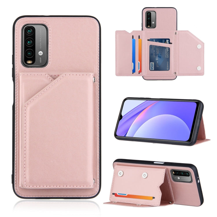 Skin Feel PU + TPU + PC Back Cover Shockproof Case with Card Slots & Holder & Photo Frame, For OPPO A93 5G, For OPPO A94, For Samsung Galaxy A02s (US Version), For Samsung Galaxy A02s (EU Version), For Samsung Galaxy A32 5G, For Xiaomi Mi 10T Lite 5G  ...