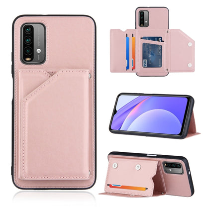 Skin Feel PU + TPU + PC Back Cover Shockproof Case with Card Slots & Holder & Photo Frame, For OPPO A93 5G, For OPPO A94, For Samsung Galaxy A02s (US Version), For Samsung Galaxy A02s (EU Version), For Samsung Galaxy A32 5G, For Xiaomi Mi 10T Lite 5G  ...
