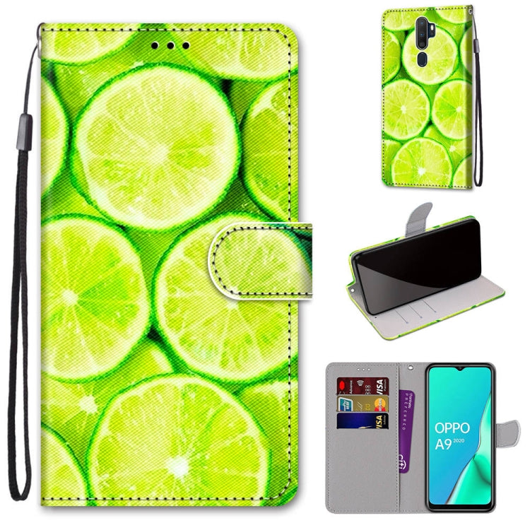 Coloured Drawing Cross Texture Horizontal Flip PU Leather Case with Holder & Card Slots & Wallet & Lanyard, For OPPO A9 (2020) / A5 (2020) / A11X / A11, For OPPO A15 / A15s