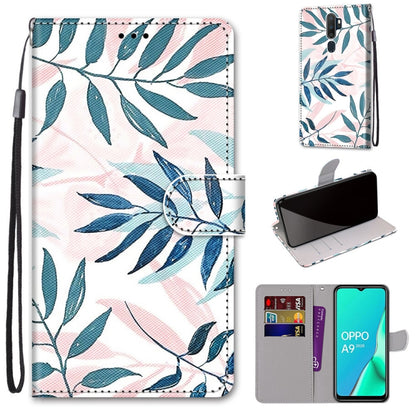 Coloured Drawing Cross Texture Horizontal Flip PU Leather Case with Holder & Card Slots & Wallet & Lanyard, For OPPO A9 (2020) / A5 (2020) / A11X / A11, For OPPO A15 / A15s
