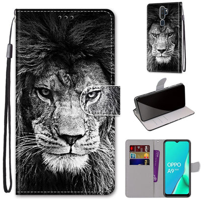 Coloured Drawing Cross Texture Horizontal Flip PU Leather Case with Holder & Card Slots & Wallet & Lanyard, For OPPO A9 (2020) / A5 (2020) / A11X / A11, For OPPO A15 / A15s