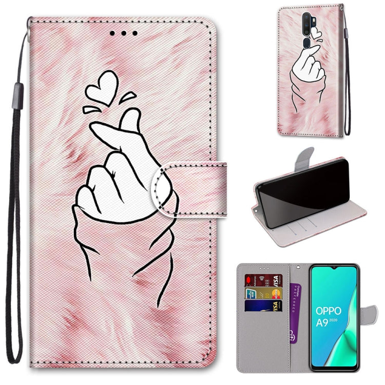 Coloured Drawing Cross Texture Horizontal Flip PU Leather Case with Holder & Card Slots & Wallet & Lanyard, For OPPO A9 (2020) / A5 (2020) / A11X / A11, For OPPO A15 / A15s