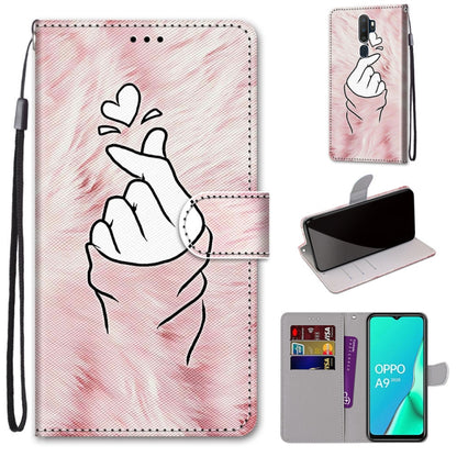 Coloured Drawing Cross Texture Horizontal Flip PU Leather Case with Holder & Card Slots & Wallet & Lanyard, For OPPO A9 (2020) / A5 (2020) / A11X / A11, For OPPO A15 / A15s