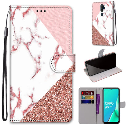 Coloured Drawing Cross Texture Horizontal Flip PU Leather Case with Holder & Card Slots & Wallet & Lanyard, For OPPO A9 (2020) / A5 (2020) / A11X / A11, For OPPO A15 / A15s
