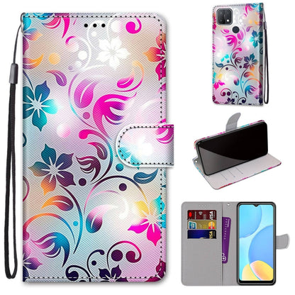 Coloured Drawing Cross Texture Horizontal Flip PU Leather Case with Holder & Card Slots & Wallet & Lanyard, For OPPO A9 (2020) / A5 (2020) / A11X / A11, For OPPO A15 / A15s
