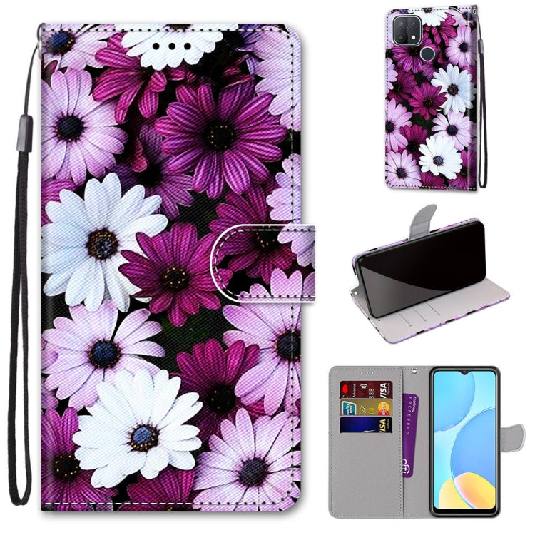 Coloured Drawing Cross Texture Horizontal Flip PU Leather Case with Holder & Card Slots & Wallet & Lanyard, For OPPO A9 (2020) / A5 (2020) / A11X / A11, For OPPO A15 / A15s