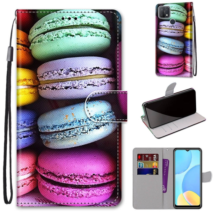 Coloured Drawing Cross Texture Horizontal Flip PU Leather Case with Holder & Card Slots & Wallet & Lanyard, For OPPO A9 (2020) / A5 (2020) / A11X / A11, For OPPO A15 / A15s