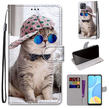 Coloured Drawing Cross Texture Horizontal Flip PU Leather Case with Holder & Card Slots & Wallet & Lanyard, For OPPO A9 (2020) / A5 (2020) / A11X / A11, For OPPO A15 / A15s