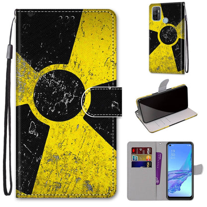 Coloured Drawing Cross Texture Horizontal Flip PU Leather Case with Holder & Card Slots & Wallet & Lanyard, For OPPO A53 4G(2020) / A53s / A32 / A33 (2020), For OPPO F17 Pro / A93 4G / Reno4 Lite / Reno4 F