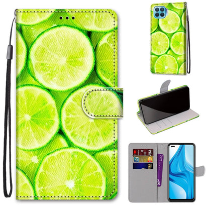 Coloured Drawing Cross Texture Horizontal Flip PU Leather Case with Holder & Card Slots & Wallet & Lanyard, For OPPO A53 4G(2020) / A53s / A32 / A33 (2020), For OPPO F17 Pro / A93 4G / Reno4 Lite / Reno4 F