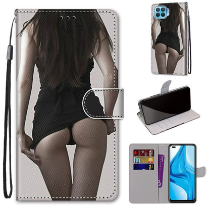 Coloured Drawing Cross Texture Horizontal Flip PU Leather Case with Holder & Card Slots & Wallet & Lanyard, For OPPO A53 4G(2020) / A53s / A32 / A33 (2020), For OPPO F17 Pro / A93 4G / Reno4 Lite / Reno4 F