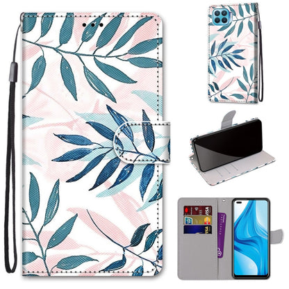 Coloured Drawing Cross Texture Horizontal Flip PU Leather Case with Holder & Card Slots & Wallet & Lanyard, For OPPO A53 4G(2020) / A53s / A32 / A33 (2020), For OPPO F17 Pro / A93 4G / Reno4 Lite / Reno4 F