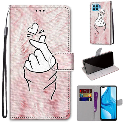 Coloured Drawing Cross Texture Horizontal Flip PU Leather Case with Holder & Card Slots & Wallet & Lanyard, For OPPO A53 4G(2020) / A53s / A32 / A33 (2020), For OPPO F17 Pro / A93 4G / Reno4 Lite / Reno4 F