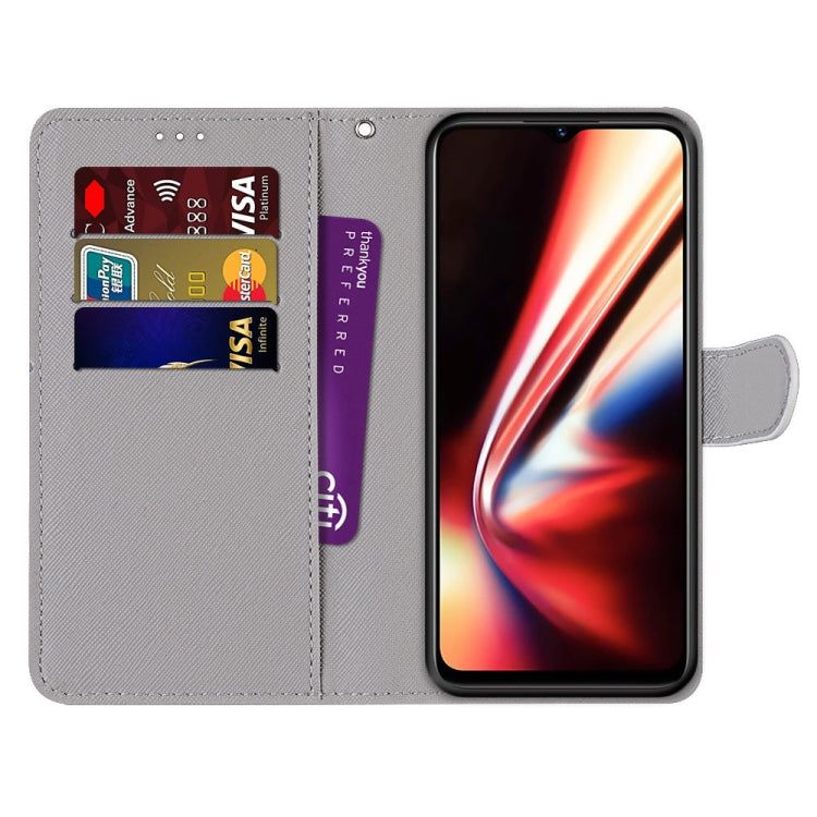 Coloured Drawing Cross Texture Horizontal Flip PU Leather Case with Holder & Card Slots & Wallet & Lanyard, For OPPO Realme 5 / 5s / 5i / C3 / C3i / 6i / Narzo10 / 10A / 20A, For OPPO Realme C15 / C12 / C25 / 7i (Global) / Narzo 20 / 30A