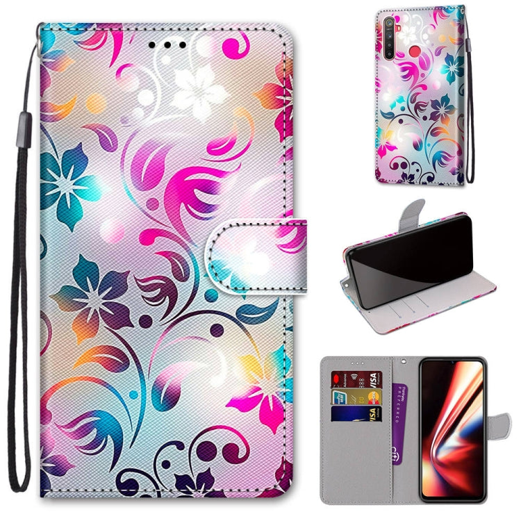 Coloured Drawing Cross Texture Horizontal Flip PU Leather Case with Holder & Card Slots & Wallet & Lanyard, For OPPO Realme 5 / 5s / 5i / C3 / C3i / 6i / Narzo10 / 10A / 20A, For OPPO Realme C15 / C12 / C25 / 7i (Global) / Narzo 20 / 30A