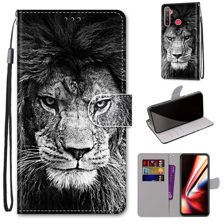 Coloured Drawing Cross Texture Horizontal Flip PU Leather Case with Holder & Card Slots & Wallet & Lanyard, For OPPO Realme 5 / 5s / 5i / C3 / C3i / 6i / Narzo10 / 10A / 20A, For OPPO Realme C15 / C12 / C25 / 7i (Global) / Narzo 20 / 30A