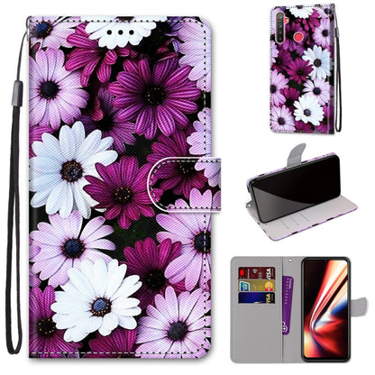 Coloured Drawing Cross Texture Horizontal Flip PU Leather Case with Holder & Card Slots & Wallet & Lanyard, For OPPO Realme 5 / 5s / 5i / C3 / C3i / 6i / Narzo10 / 10A / 20A, For OPPO Realme C15 / C12 / C25 / 7i (Global) / Narzo 20 / 30A