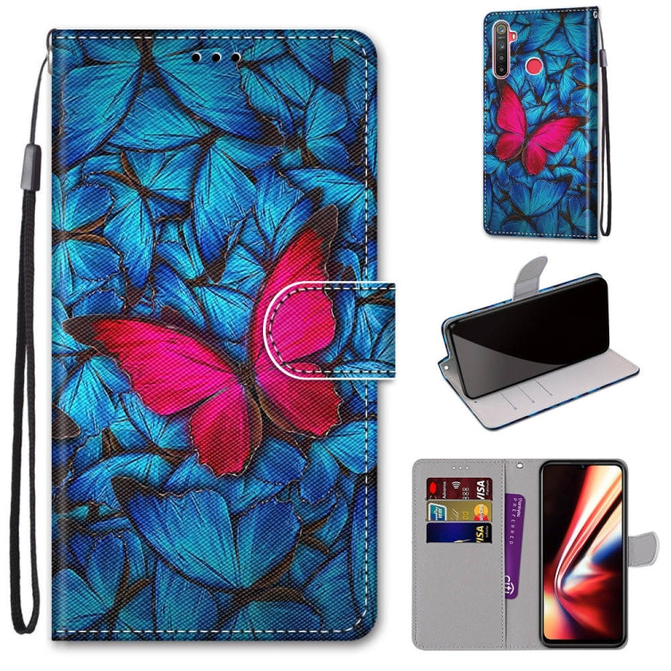 Coloured Drawing Cross Texture Horizontal Flip PU Leather Case with Holder & Card Slots & Wallet & Lanyard, For OPPO Realme 5 / 5s / 5i / C3 / C3i / 6i / Narzo10 / 10A / 20A, For OPPO Realme C15 / C12 / C25 / 7i (Global) / Narzo 20 / 30A