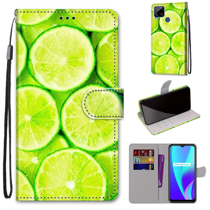 Coloured Drawing Cross Texture Horizontal Flip PU Leather Case with Holder & Card Slots & Wallet & Lanyard, For OPPO Realme 5 / 5s / 5i / C3 / C3i / 6i / Narzo10 / 10A / 20A, For OPPO Realme C15 / C12 / C25 / 7i (Global) / Narzo 20 / 30A