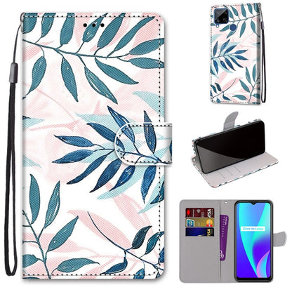 Coloured Drawing Cross Texture Horizontal Flip PU Leather Case with Holder & Card Slots & Wallet & Lanyard, For OPPO Realme 5 / 5s / 5i / C3 / C3i / 6i / Narzo10 / 10A / 20A, For OPPO Realme C15 / C12 / C25 / 7i (Global) / Narzo 20 / 30A