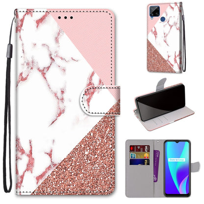 Coloured Drawing Cross Texture Horizontal Flip PU Leather Case with Holder & Card Slots & Wallet & Lanyard, For OPPO Realme 5 / 5s / 5i / C3 / C3i / 6i / Narzo10 / 10A / 20A, For OPPO Realme C15 / C12 / C25 / 7i (Global) / Narzo 20 / 30A