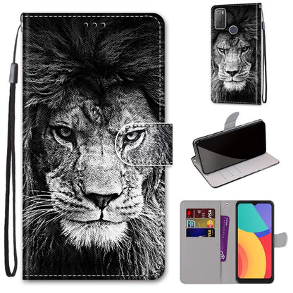 Coloured Drawing Cross Texture Horizontal Flip PU Leather Case with Holder & Card Slots & Wallet & Lanyard, For Alcatel 3L 2021, For Xiaomi Redmi K40 / K40 Pro / K40 Pro+