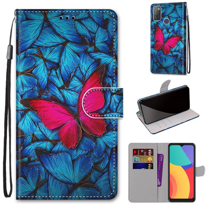 Coloured Drawing Cross Texture Horizontal Flip PU Leather Case with Holder & Card Slots & Wallet & Lanyard, For Alcatel 3L 2021, For Xiaomi Redmi K40 / K40 Pro / K40 Pro+