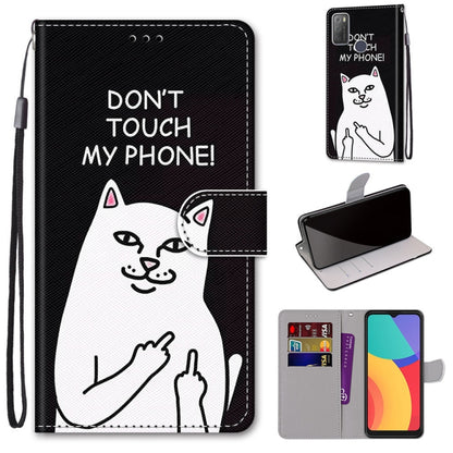 Coloured Drawing Cross Texture Horizontal Flip PU Leather Case with Holder & Card Slots & Wallet & Lanyard, For Alcatel 3L 2021, For Xiaomi Redmi K40 / K40 Pro / K40 Pro+