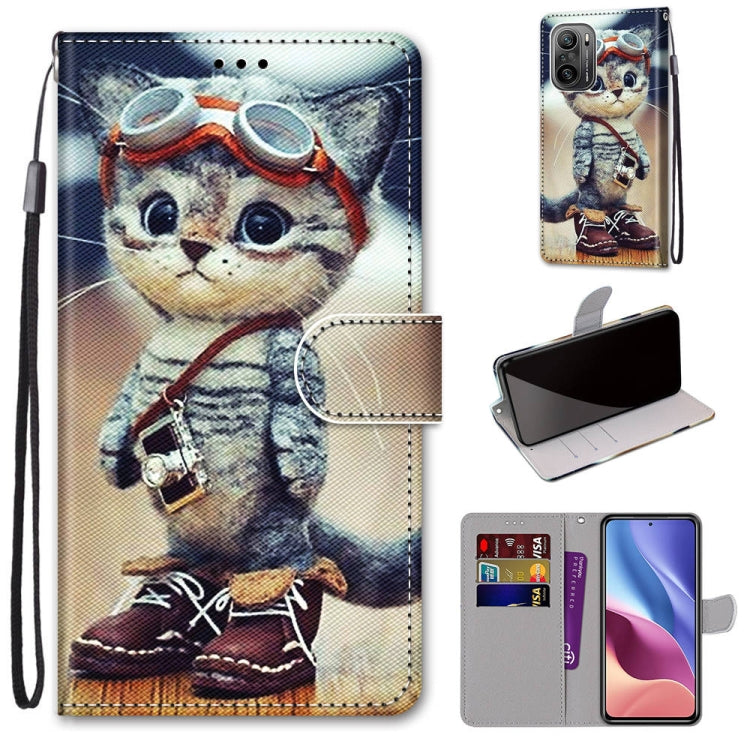 Coloured Drawing Cross Texture Horizontal Flip PU Leather Case with Holder & Card Slots & Wallet & Lanyard, For Alcatel 3L 2021, For Xiaomi Redmi K40 / K40 Pro / K40 Pro+