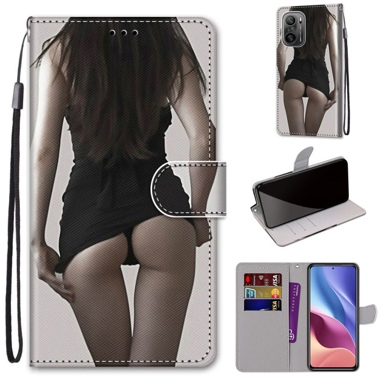Coloured Drawing Cross Texture Horizontal Flip PU Leather Case with Holder & Card Slots & Wallet & Lanyard, For Alcatel 3L 2021, For Xiaomi Redmi K40 / K40 Pro / K40 Pro+