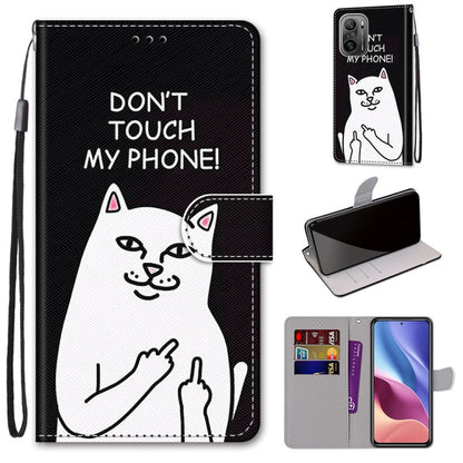 Coloured Drawing Cross Texture Horizontal Flip PU Leather Case with Holder & Card Slots & Wallet & Lanyard, For Alcatel 3L 2021, For Xiaomi Redmi K40 / K40 Pro / K40 Pro+